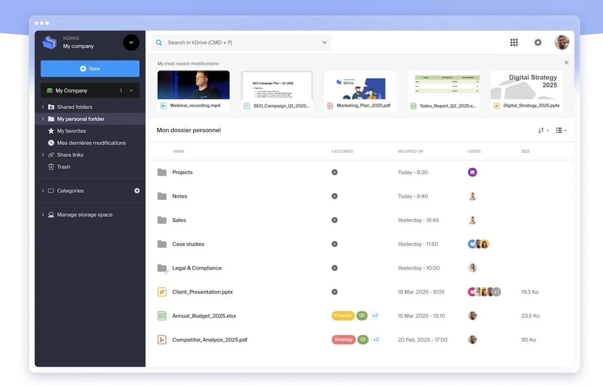 kDrive: the European alternative to Google Drive reaches one million users